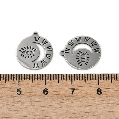 201 Stainless Steel Pendants STAS-U052-02A-P-1