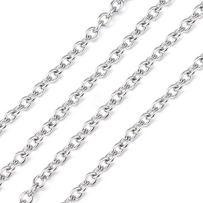 Tarnish Resistant 304 Stainless Steel Cable Chains CHS-R008-12-1