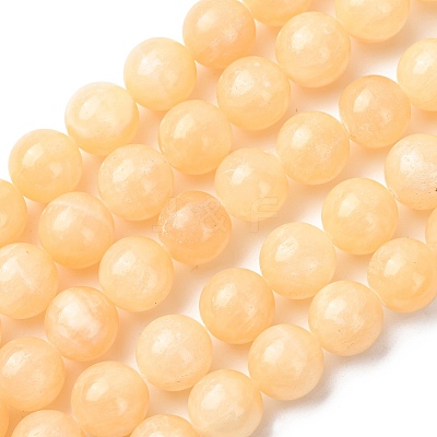 Natural Lemon Jade Beads Strands G-H343-D04-14mm-1
