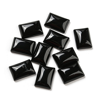 Natural Black Onyx Cabochons G-P513-05C-01-1