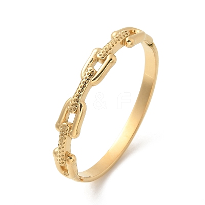 Ion Plating(IP) 304 Stainless Steel Bangles for Women BJEW-Z080-03G-1