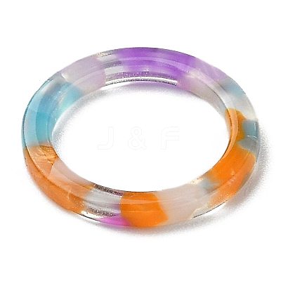 Cellulose Acetate(Resin) Finger Rings RJEW-Z007-02G-1