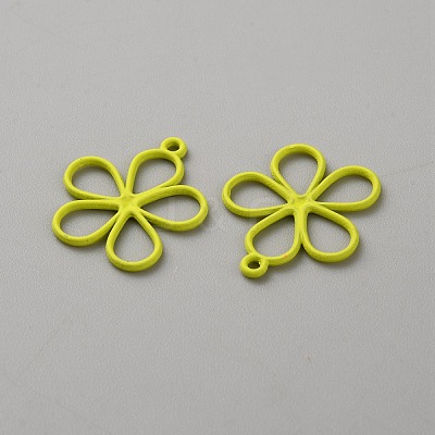 Hollow Out Spray Painted Alloy Pendants LS-FIND-WH20008-19A-1