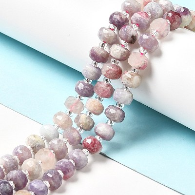 Natural Pink Tourmaline Beads Strands G-G980-02-1