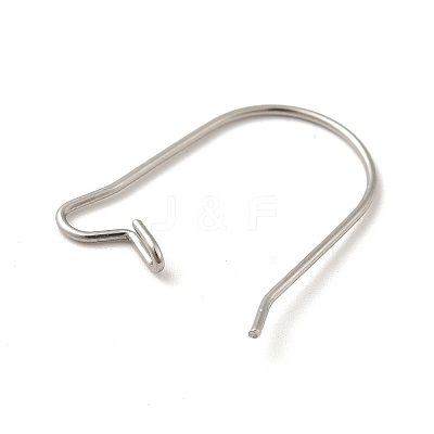 Tarnish Resistant 316 Surgical Stainless Steel Hoop Earrings Findings Kidney Ear Wires LS-STAS-E009-6-1