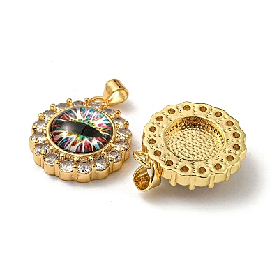 Real 18K Gold Plated Brass Pendants KK-L209-008G-07-1