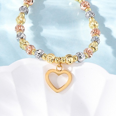 Brass Slider Bracelets BJEW-C090-02G-A-1