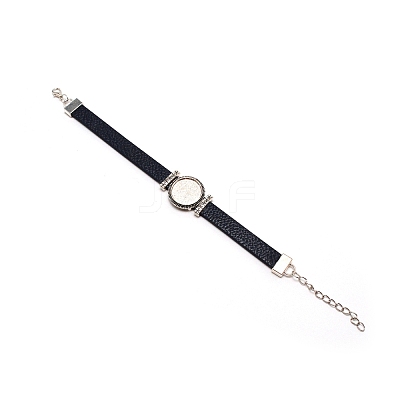 PU Leather Cord Bracelet Making AJEW-TAC0034-01B-1