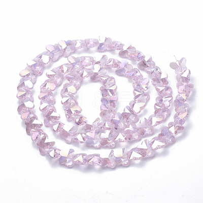 Electroplate Glass Beads EGLA-Q091-10mm-B17-1