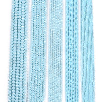 Electroplate Glass Beads Strands EGLA-A044-P3mm-A06-1