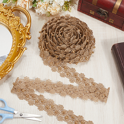 5 Yards Metallic Lace Trimming OCOR-CY0001-68-1