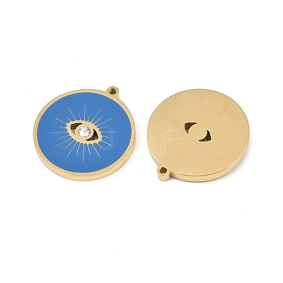 304 Stainless Steel Enamel Pendants STAS-Z190-06G-02-1