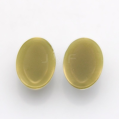 Oval Resin Imitated Opal Cabochons CRES-L008-M-1
