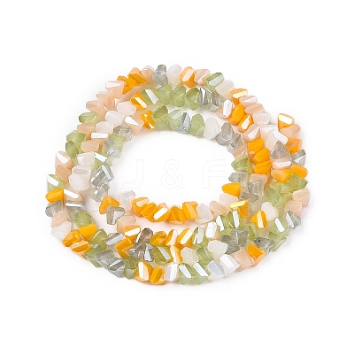 Electroplate Glass Beads Strands X-GLAA-T023-A17-02-1