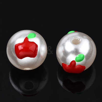 ABS Plastic Imitation Pearl Beads KY-N015-100-1
