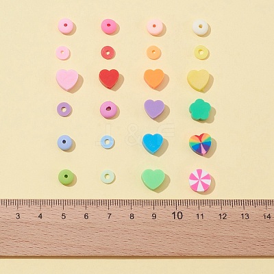 Handmade Polymer Clay Beads Strands CLAY-FS0001-09-1