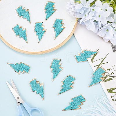 12Pcs Computerized Embroidery Cloth Self Adhesive Patches PATC-GF0001-57B-1