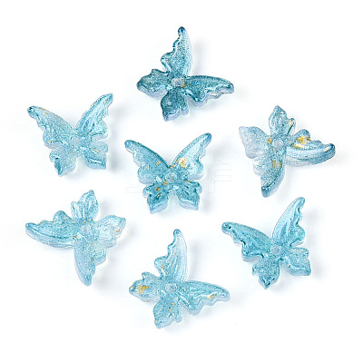 Baking Paint Glass Beads DGLA-T004-04H-1