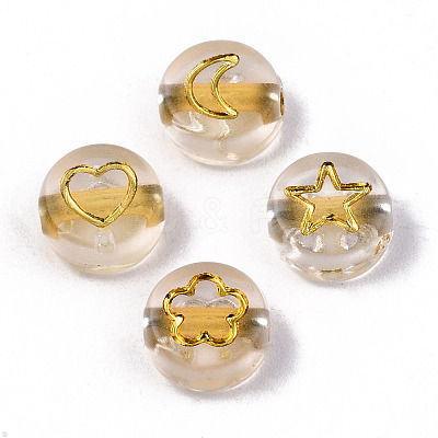 Transparent Acrylic Beads TACR-N010-002A-1
