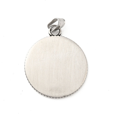 304 Stainless Steel Pendants X-STAS-P309-09AS-1