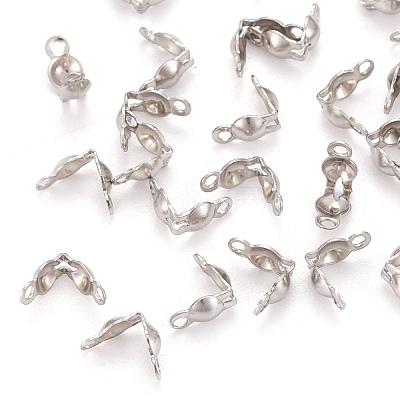 Tarnish Resistant Stainless Steel Bead Tips X-STAS-R061-05-1