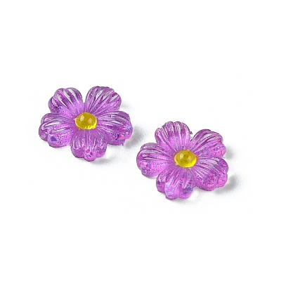 Translucent Resin Cabochons RESI-E039-14-1