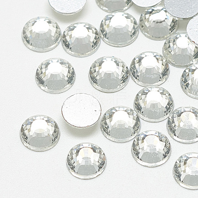 Flat Back Glass Rhinestone Cabochons RGLA-T090-SS6-01-1