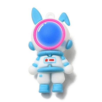 Rabbit Spaceman PVC Plastic Cartoon Big Pendants PVC-G005-01B-1