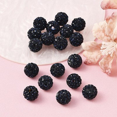 Pave Disco Ball Beads RB-H258-10MM-207-1
