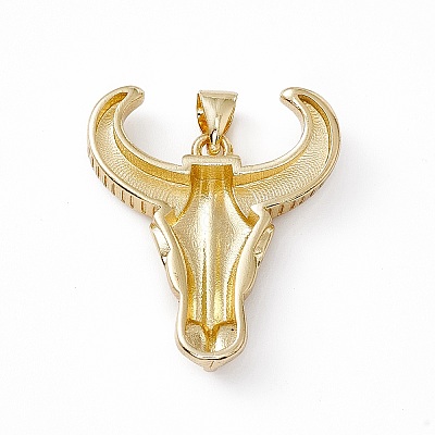 Brass Black Enamel Pendants KK-I692-07G-1