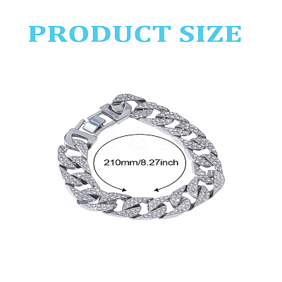 1Pc Alloy Leaf Link Chain Bracelets for Women BJEW-LP0001-63-1