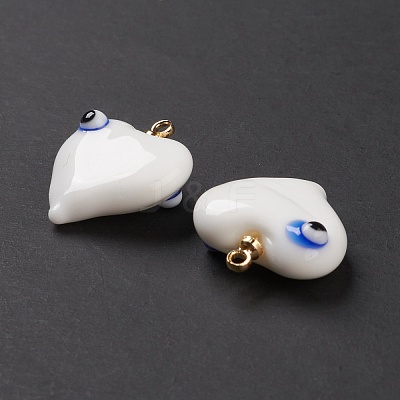 Handmade Evil Eye Lampwork Pendants LAMP-M015-03E-1