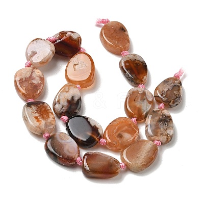 Natural Cherry Blossom Agate Beads Strands GG-CBAD7AB-03-1