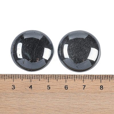 Synthetic Non-magnetic Hematite Cabochons G-H1596-FR-25mm-31-1