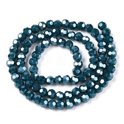 Opaque Glass Beads Strands EGLA-A035-P4mm-A36-1