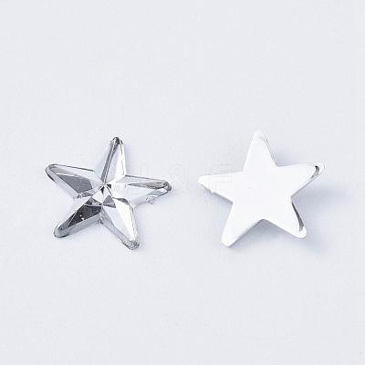 Acrylic Rhinestone Flat Back Cabochons RSB385-1