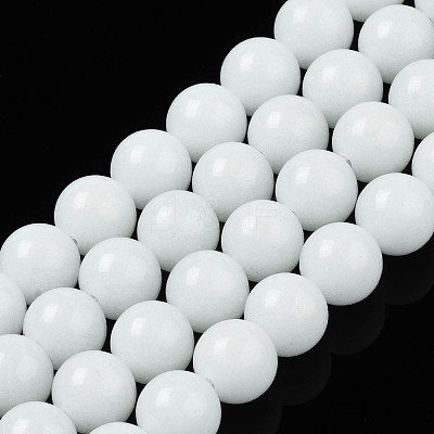 Synthetic Luminous Stone Round Beads Strands X-G-T136-01A-08-1
