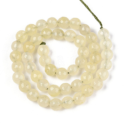 Dyed Natural White Jade Beads Strands X-G-T139-8mm-60-13-1