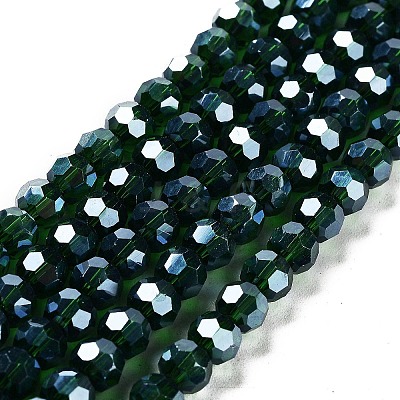 Electroplate Transparent Glass Beads Strands LS-EGLA-A035-T6mm-A10-1