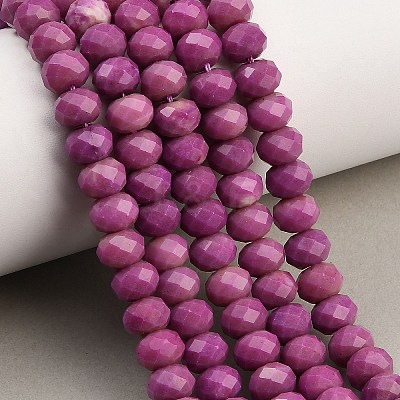 Faceted Dyed Natural White Jade Beads Strands GG-CBAE966-01A-N-1