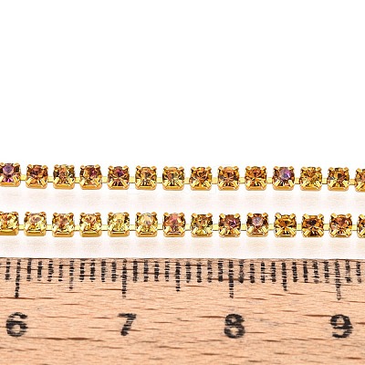 Iron Rhinestone Cup Chains CH-T006-05B-12-1