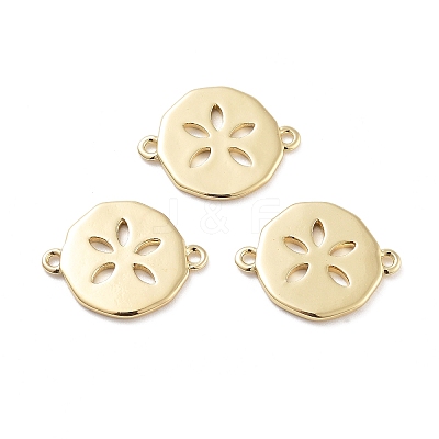 Rack Plating Brass Connector Charms KK-G512-10A-G-1