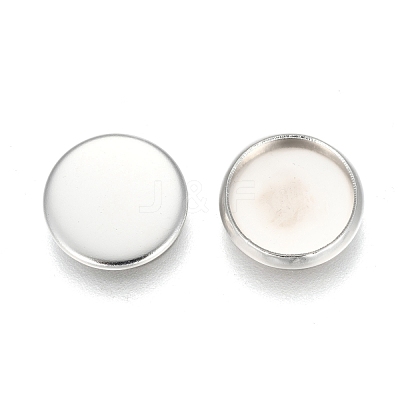 304 Stainless Steel Plain Edge Bezel Cups STAS-E460-10S-10MM-1