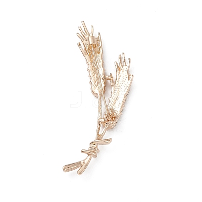 Rhinestone Wheat Brooch Pin JEWB-C003-02-1