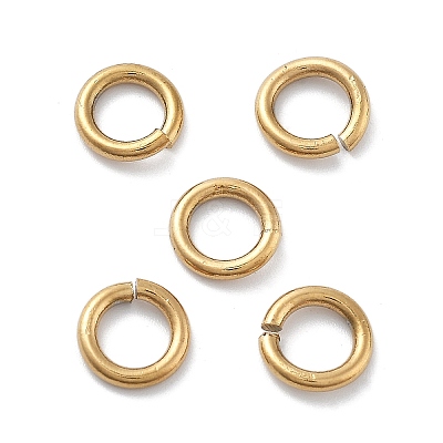 Ion Plating(IP) 304 Stainless Steel Open Jump Rings STAS-M081-02G-03-1