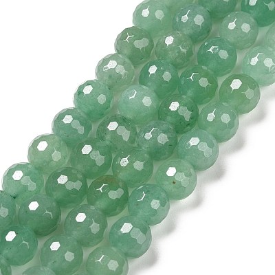 Natural Green Aventurine Beads Strands G-E571-08A-1