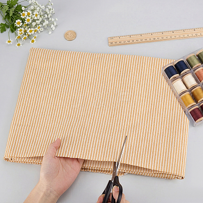 1Yard Stripe Pattern Polycotton Fabric DIY-MA0007-31B-1