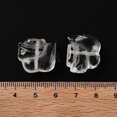 Chinese Zodiac Natural Quartz Crystal Carved Beads G-D300-01D-1