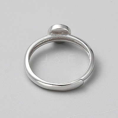1Pc 925 Sterling Silver Adjustable Ring Components STER-BC0002-81A-1