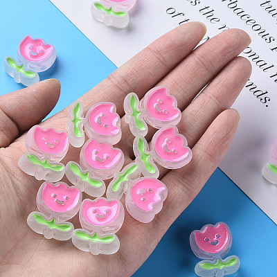 Transparent Acrylic Beads MACR-S374-03B-07-1